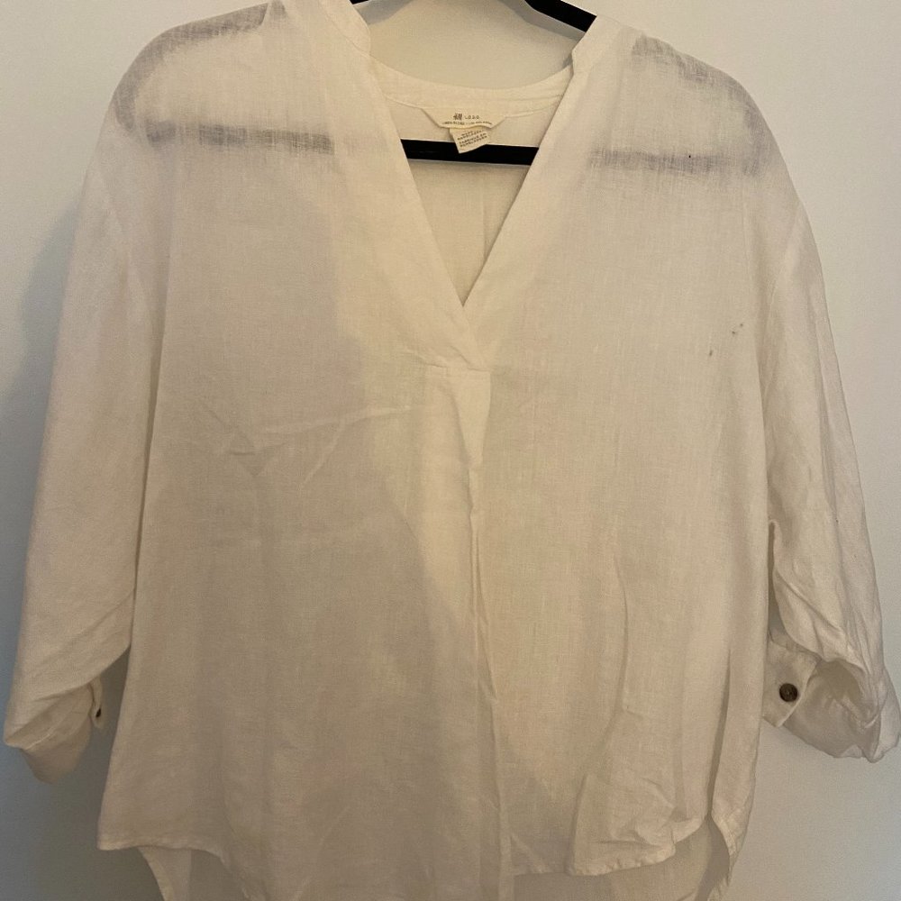 White Women's Tunic Shirt